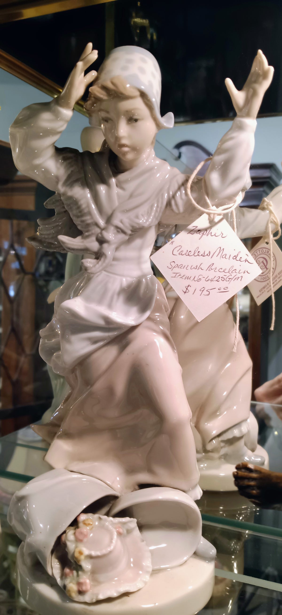 Zaphir “Careless Maiden” Figurine – Charlotte Elliott & The Book
